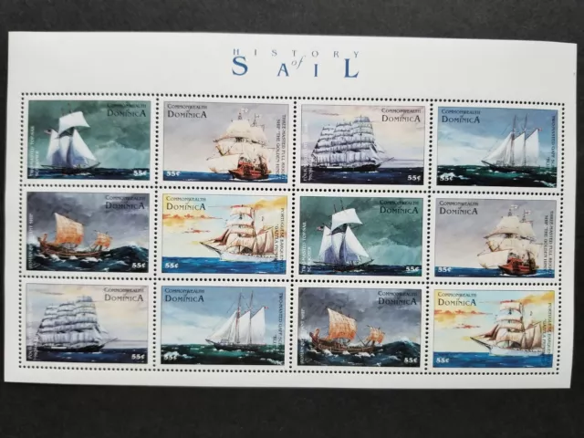 stamps DOMINICA 1998 Sailing ships MNH