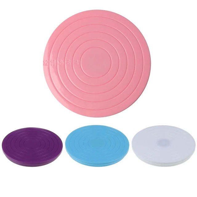 Set Decorazione Torte Con Piatto Girevole E Raschietto Regolabile In Acciaio Inox | Livellatore E Affettatrice