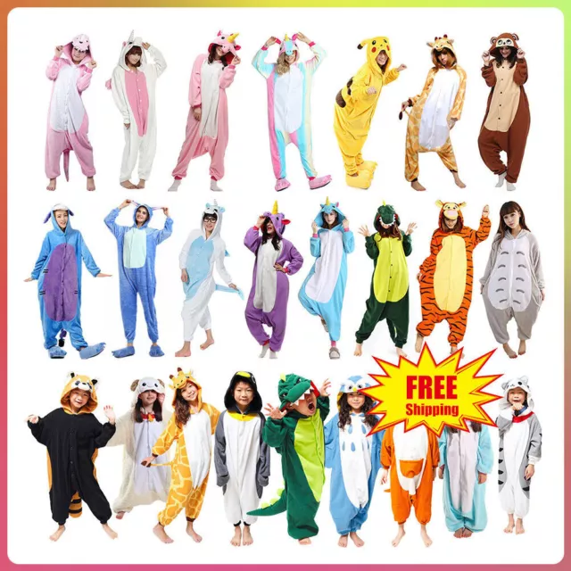 Pigiama intero costume animale kigurumi unisex carnevale Halloween festa cosplay