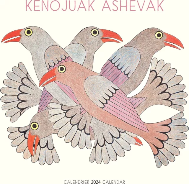 2024 KENOJUAK ASHEVAK Calendrier Wall Calendar Inuit Art Canada