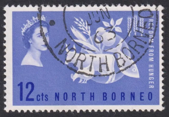 NORTH BORNEO 1963 Freedom from Hunger. Good Used ' NORTH BORNEO ' cds   (p418)