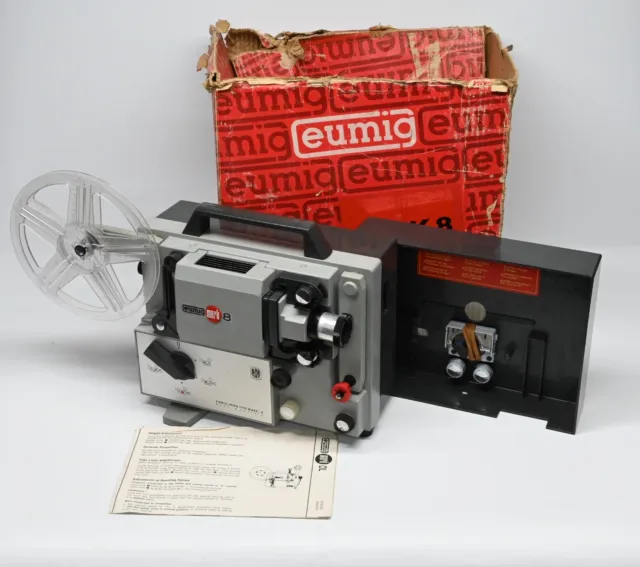 Vintage Eumig Mark 8 Projector Box & Accessories - Untested