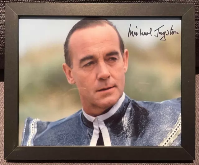 Doctor Who Michael Jayston/Valeyard Framed 100% Hand Signed Photo (10'X8') & COA