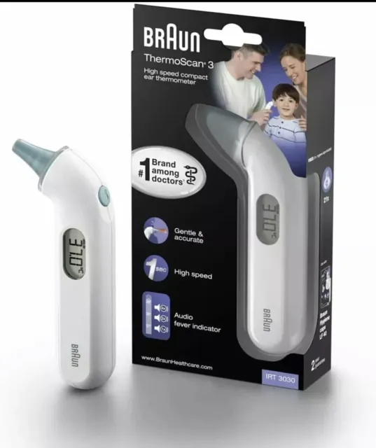 Termómetro de oído infrarrojo Braun Healthcare ThermoScan 3 bebé niño IRT3030