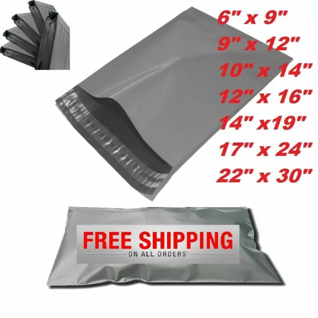 MAILING BAGS Grey STRONG Parcel Postage Plastic Post Poly mailer SELF SEAL Bags 2