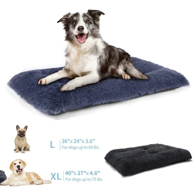 Soft Plush Pet Cushion Bed Washable Anti-slip Crate Dog Bed Mat Puppy Pillow US