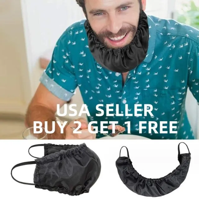 Adjustable Beard Covers Bandana Caps Silk Bonnet Guard Facial For Men