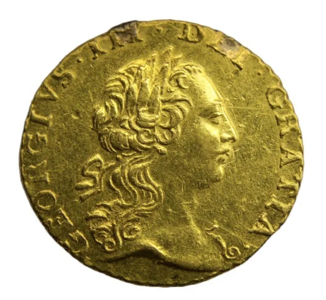 George III Gold Quarter Guinea, 1762. Details