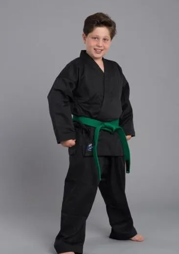 Phönix - BASIC EDITION Karate Anzug schwarz. Größe: 100cm. Baumwolle/Polyester.
