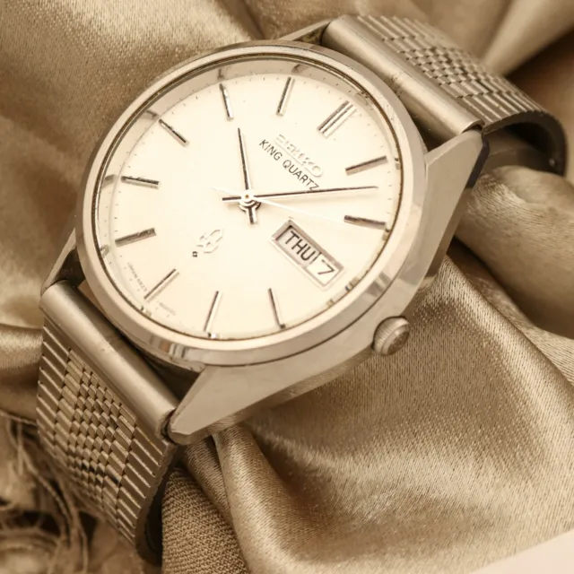 RARE VINTAGE 1975 Japan SEIKO KING QUARTZ 4823-8000 DAY&DATE Men's Wrist  Watch EUR 170,93 - PicClick FR