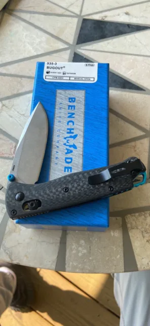 Benchmade 535-3 Bugout® CPM-S90V Carbon Fiber (Factory Sealed New Stock)