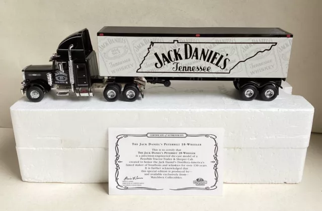 MATCHBOX 1:58 scale, KS189SA-M - “JACK DANIELS” PETERBILT 18-WHEELER TRUCK + Box