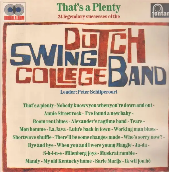 Dutch swinging college band Thats a plenty Fontana 2xVinyl LP