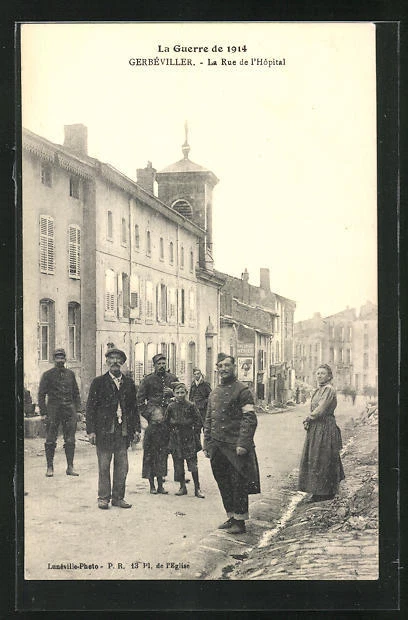 CPA Gerbéviller, La Rue de l´Hôpital