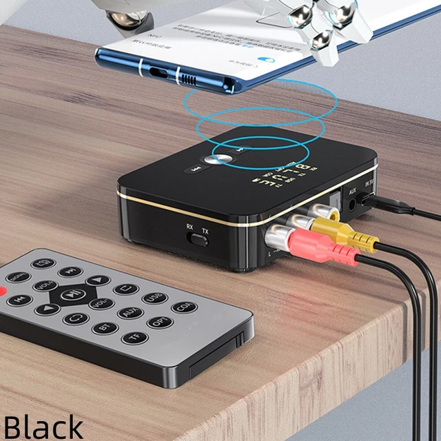1PC New USB Bluetooth 5.0 Transmitter Receiver Wireless NFC Stereo Audio Adapter