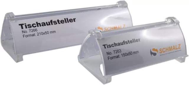 10 x EdlesTisch-Namensschild  Display Tischaufsteller glasklar WerbeschildAcryl