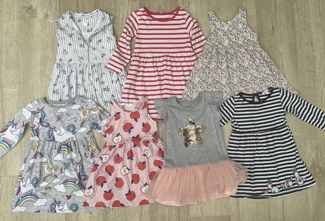 Girls Dress Bundle 3-4 Years x 7 - Spring Summer Next Gap Star Unicorn 99p Start