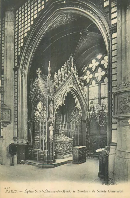 75 Paris Eglise Saint-Etienne-Du-Mont Le Tombeau De Sainte-Genevieve