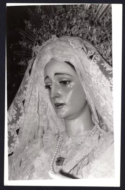 Postal antigua Semana Santa de Sevilla santino holy card image pieuse