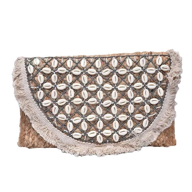 Jute Coque Épaule Sacs : Stylé Bandoulière Bride Sacs pour Femme Et Filles
