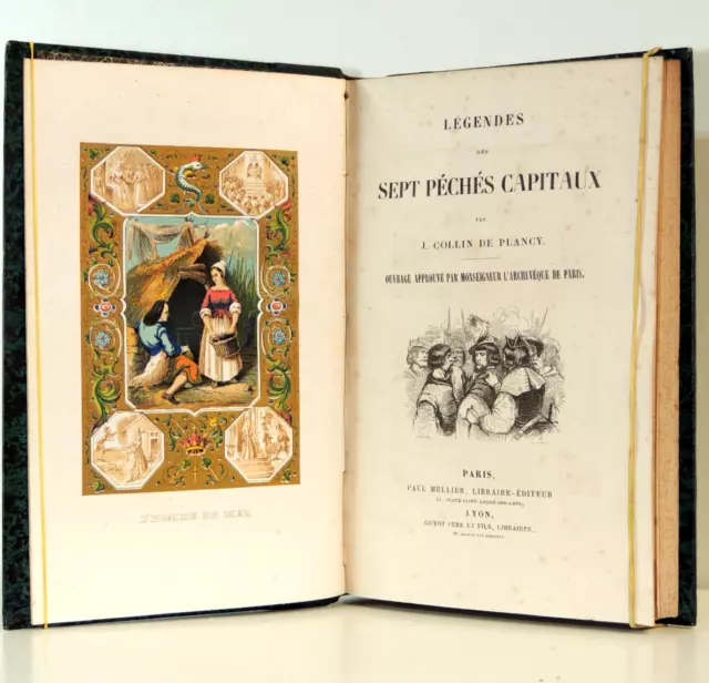 Esoterisme. Légendes des Sept péchés capitaux. J. Collin de Plancy. 1860