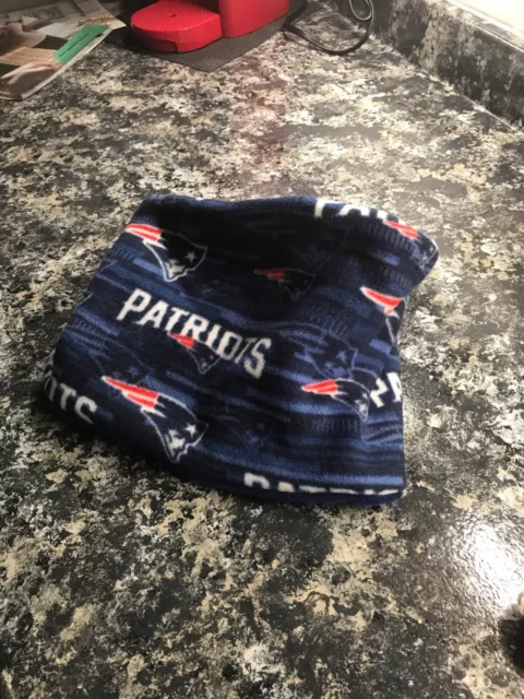 Patriots football handmade neck-warmer adult size