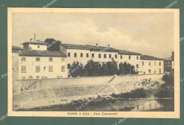 Toscana. PONTE A ELSA, Firenze. Case Capoquadri. Cartolina d'epoca, ca anni '20