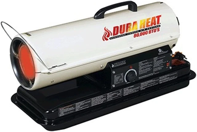 DuraHeat Kerosene Forced Air Heater with Thermostat 80000 BTU