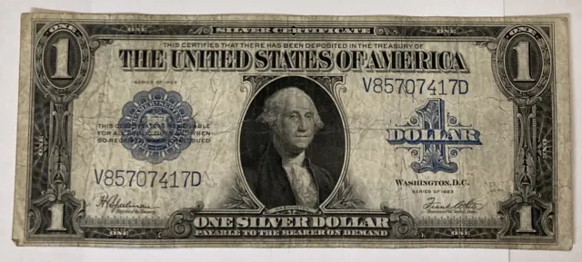 1923 series $1 One Dollar Silver Certificate Large Size Currency Note Bill