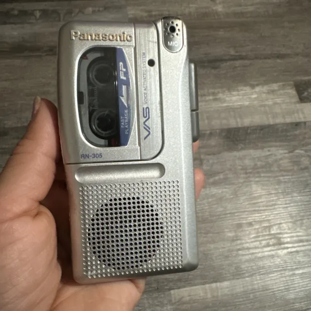 Panasonic RN-305 Handheld Cassette Voice Recorder - Works Great