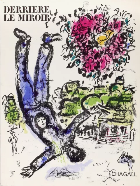 Marc Chagall, Le Bouquet De L'Artiste (Cover) Von Derriere Le Miroir Nr. 147 (C