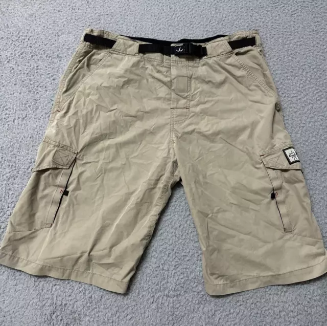 Prana Cargo Shorts Mens Medium Cargo Shorts Beige Utility Outdoors Belted