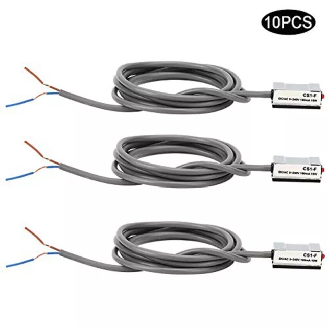 10 Piezas de Interruptor de Sensor MagnéTico de Cilindro de Aire, CS1-F DC/3823 2