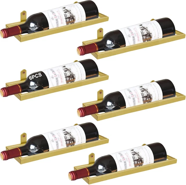 Supporti Per Bottiglie Di Vino In Metallio - Espositori Eleganti Per Liquori E Bottiglie - Foto 9