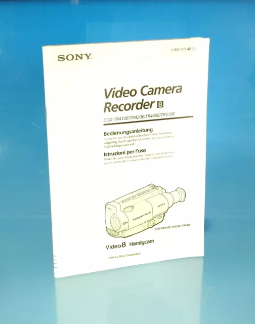 SONY Video Camera Recorder 8 Bedienungsanleitung Istruzioni per l'uso - (1264)