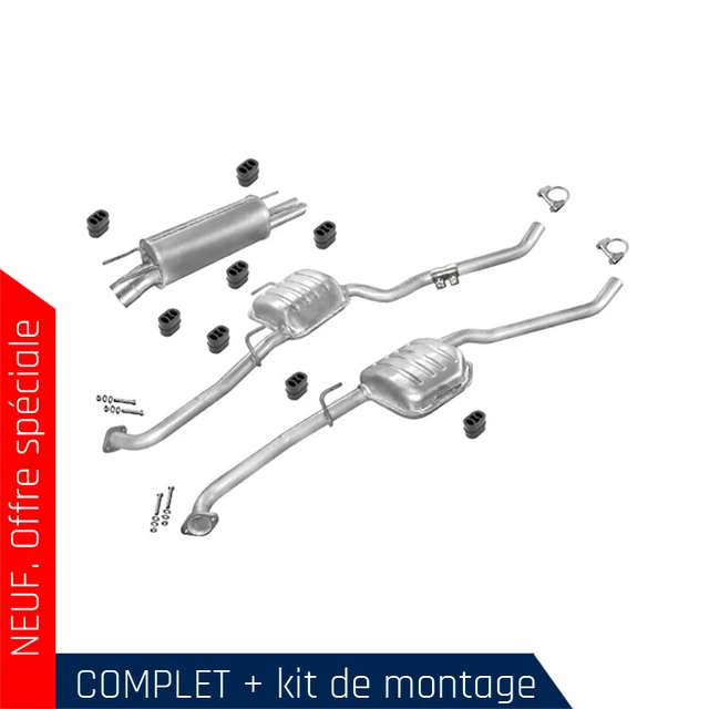 Pot D'échappement Arrière Pour Opel Corsa D 1.3 CDTI (2006-2014) - FERROZ - Kit Complet Avec Pièces De Montage