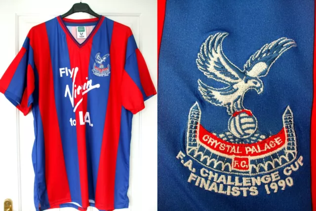 Crystal Palace Football Shirt. FA Cup Final, 1990. size XL