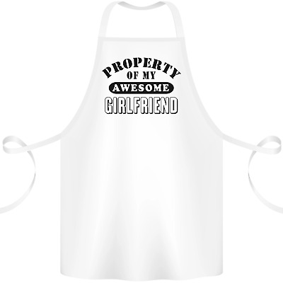 Property of My Awesome Girlfriend Funny Cotton Apron 100% Organic