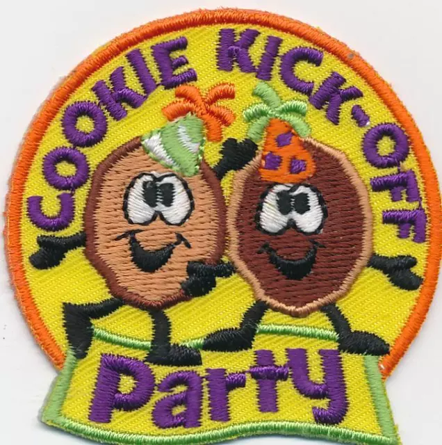 Girl Boy COOKIE KICK OFF PARTY Event Day Fun Patches Crest Badge SCOUTS GUIDE