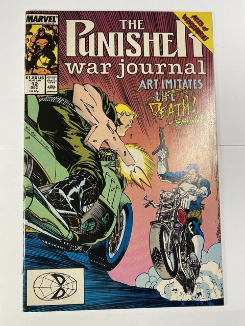 Punisher War Journal #12 NM- 1989 Jim Lee Marvel Comics C136A