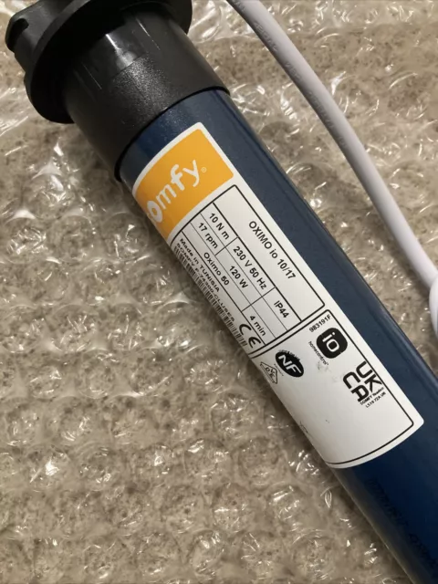 (n4)  SOMFY moteur volet roulant OXIMO io 10/17 rolladenmotor Jamais Installé