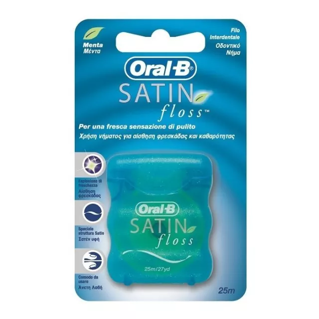 Oral-B Satin Floss Filo Interdentale Alla Menta 25 m