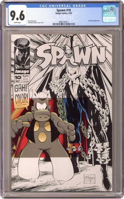 Spawn #10D Direct Variant CGC 9.6 1993 3986183011