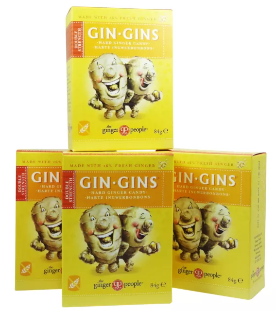 Ginger People - Gin Gins Bonbons à mâcher au gingembre Originale 84g
