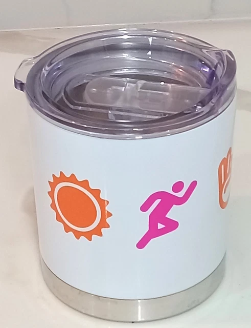 Dunkin' Donuts TUMBLER DNKN' Sun Run Peace 12 oz Coffee Tea Travel MUG