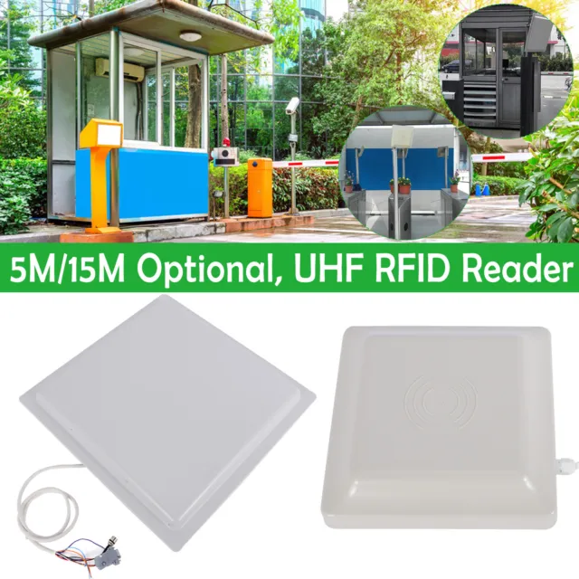 UHF RFID Long Range Card Reader Wiegand 8dbi Parking System Access Control IP65