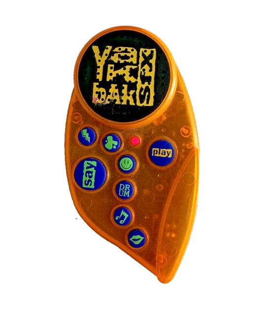 RARE VINTAGE 90S Yak Bak SFX Transparent 1995 Orange - powers on but no ...