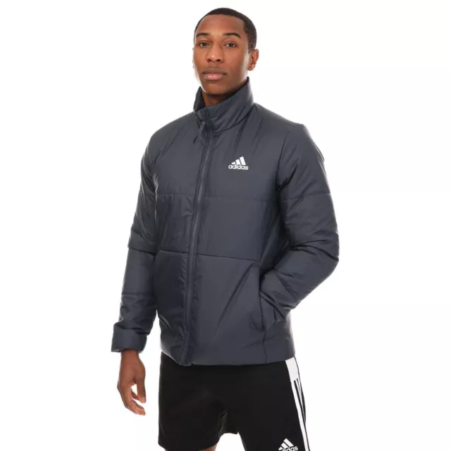 Men's adidas 3-Stripes Insulated Jacket in Blue