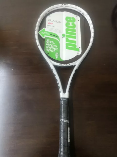 New Prince Exo3 white 10.4oz 4 1/4 grip Tennis Racquet