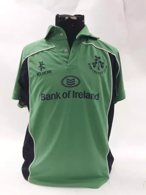 Ireland Cricket Shirt Kukri Small 38" Irish Cricket Union Test Kit ICC 2008 2009